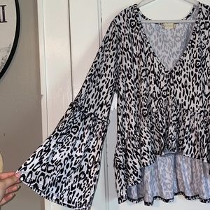 Long sleeve cheetah shirt